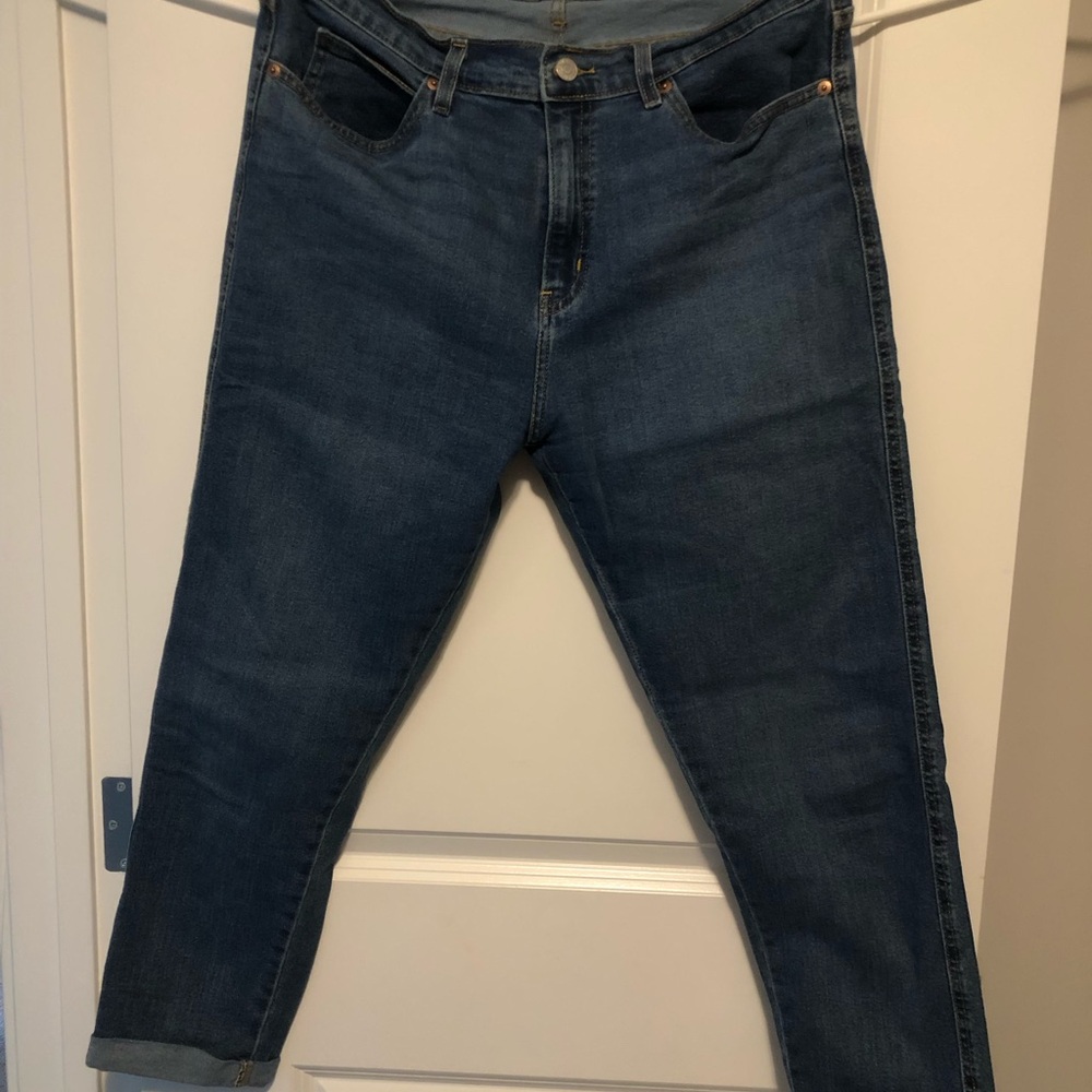 Levi's Blue Denim Jeans with Silver Button